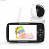 Baby Monitors 5-inch high-definition baby monitor with 30 hour battery translation tilt zoom video baby monitor with camera and audio night vision VOX two-way