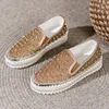 Sıradan Ayakkabı Kadın Platformu Flats Crystal Luxury Loafers Tasarımcı 2024 Sonbahar Spor Yürüyüş Spor ayakkabıları trend Mujer Zapatillas