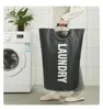 Laundry Bags Large Basket Foldable Oxford Fabric Hamper With Aluminum Handle Oversize For Home Storage Organizer