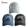 Caps de bola Travel Gathering Borderyy Bowknot Hat ao ar livre Esportes de lazer Baseball Mulher Mulher Ciclismo Ajuste do tamanho da cabeça