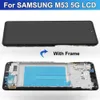 6.7 "AMOLED لـ Samsung Galaxy M53 M536 M536B شاشة LCD شاشة اللمس بديل لتجميع Samsung M53 5G LCD