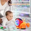 Elektrische/RC -Tiere Kinderkinderspielzeug krabbeln Krabben Walking Dance Elektronischer Haustier Roboter Einsiedler Krabbenschnecken leuchtend Musik Licht Baby und Kleinkind Spielzeuggeschenke Geschenke 2404