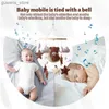 Mobiles# Baby Mobile voor Crib Boy 0-12 maanden houten mobiel op de bed pasgeboren muziek doos bed Bed Bell Hangen speelgoedhouder