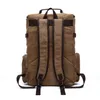 Mens Backpack Vintage Canvas School Bag Sacos de viagem de grande capacidade Laptop High Qualit 240328