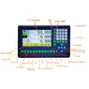 GCS Big LCD DRO 3 Axis Digital Readout Metal Multi-Language Display With Linear Scale Ruler For Milling CNC Lathe Machines