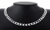 12 mm Curb Chain Necklace For Men Silver 925 Halsband Chain Choker Man Fashion Many Smycken bred krage vridmoment Colar4309779