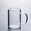 Bicchieri da vino 2-6 pezzi in vetro tazza d'acqua con manico Hospitalità ad alta temperatura tè tazza caffettiera Valore di home office drinkware regalo