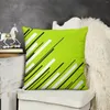 Oreiller Diagonales - Couvercle de couverture vert lime