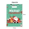 Juldekorationer 160st Candy Cookie Bag Xmas Santa Gift Party Decoration for Home Year Packaging Hållbar