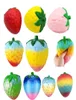 squishy leksaker anpassade kawaii fruktform för pu svamp stress lättnad jordgubb leksak långsam stigande squishy boll6683140