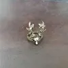 27pc vintage deer head finger ring for woman bronze horn antler animal cartoon Christmas metal jewelry240412
