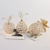 Decorative Figurines Crystal Apple Creative Gift Festival Decoration Christmas Crafts Home Art Ornaments Car Desk