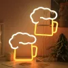 USB/Batterij LED NEON SPORT LICHTEN PARTY Wall Art Decor Room Bar Beer Beer Bierlampen Muurhangen Neon Signs Musical Note Night Lights