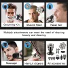 Rakare 7D Electric Head Shaver för skalliga män högkvalitativa vattentäta LCD -huvuden Rakare Electric Men's Grooming Kit Cordless uppladdningsbar