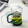 Tassen USB wiederaufladbar automatisch selbst rührende Magnetbecher Doppelglas Hitzefantes Teemilchbecher Elektrische Smart Mixing Coffee Tassen