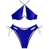New Women S Sexy Solid Color Hollow Steel Support Swimsuit