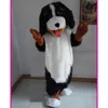 2024 Affelable Dog Mascot Costumes Högkvalitativ tecknad karaktärsdräkt Karneval Vuxna storlek Julfest Carnival Party