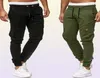 Męskie spodnie 95 Bawełniane spodnie ładunkowe Styl Slim Fit Statwear Sportswear Sportswear Joggers Men Khaki Army Green6600885