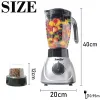 Blenders 2 in 1 Miscelatore personale di smerigliatrice per frullatore per frullati e frullati di ghiaccio spremiatore di cibo per alimenti per alimenti per alimenti