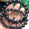 Bracelets de liaison bracelet à cheveux noirs naturels Femmes beaux bijoux de pierre de pierre de pierre de pierre précieuse et de calice colorée