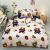 Bedding Sets Cartoon Clouds Print Bed Cover Set Kids Girl Duvet Adult Child Linens And Pillowcases Comforter 4pcs