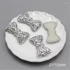 Figurines décoratives 50pcs 12 21 mm brillant AB blanc / doré / résine argent en résine arc à plat à plat