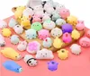 50pcs kawaii squishy oyuncak sevimli hayvan antistress topu sıkma mochi yükselen oyuncaklar asil yumuşak yapışkan stres rahat oyuncaklar komik hediye y5954597