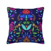 Coussin / oreiller décoratif folk folk mexicain art ers couleurs textiles broderie oreillers doux mignons pour canapé de voiture