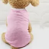 Собачья одежда 2024 Собаки жилины тонкий хлопковой дышащий летняя одежда жилетки конфеты для милых домашних животных щенка Чихуахуа поставщик продуктов домашних животных