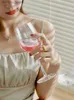 Vinglas Dream Dream Dazzlin Crystal Lass Oblet Red Wine Lass Cup Champane Lass Set Home Premium Wine Lass Crystal Rainbow Lass L49