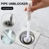 Super Long Pipe Pipe Dredging Sewage Unclogging Tools Sink Hair Cleaning Brush Bathroom Pipe Cleaner Clog Plug Hole Remover Tool