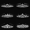 Pièces de tête de la tête de la tête Crystal Tiara Crown Rhinestone Band Bands Hairs Bands Bijoux Accessoires Princesse