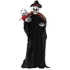 Fleurs décoratives 2024 Fancy Halloween Party Decoration Ghost Couronne fantôme Creepy Groom / Bride suspendu pour le mur de la porte d'entrée