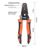 10 in 1 Wire Pliers Stripper Multifunctional Electrician Peeling Household Network Cable Wire Stripper Puller Stripper Tools