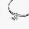 Nouvelle arrivée 100% 925 SERRING Silver 2024 Graduation Triple Slend Charm Fit Bracelet Bracelet de charme européen Original Accessoires de bijoux