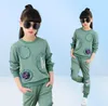 Vêtements pour enfants Nouveaux vêtements pour adolescents printanières se paillettes à manches longues toppants 2 pcs kilms de survêtement filles sportives costumes 413 y8036878