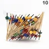 Forks 1 Bag Disposable Bamboo Skewers Picks Buffet Cupcake Fruit Fork Party Cake Dessert Salad Vegetable Sticks Toothpick Skewer