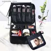 Bolsas de cosméticos Case de maquiagem profissional portátil Bolsa de maquiagem à prova d'água fêmea com espelho Cosmetology UNIF Tool São para mulheres L49