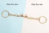 Couple Key Chain Chain Anniversary Keynchain Médies Hommes