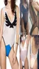 WholeSexy Womens Lace Hollow Out One Piece Swimsuit Backless Monokini Black White Blue Birds Printed Swimwear Bathingsuit SML2728137