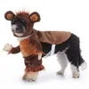 Vêtements de chien animal de compagnie de vêtements drôles costumes tenues respirantes douces pour le Noël d'Halloween réglable facile à porter des chiens