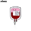 DCARZZ Cute Medical Email Blood Tag broche Pin Nieuwe geneeskunde Mooie revers rugzak badge sieraden voor artsen verpleegkundigen geschenken