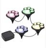 Paw Print Lights LED Solar Waterproof Pet Trail Light Footprint Lamp Light Outdoor Lawn Light Landscape Lamp White Warm White Colo6709841