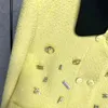 Женские куртки дизайнер 2023 Осень Новый лимон Желтый Свободные Шорты Поло.