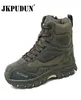 Stivali da combattimento tattici uomini genuini in pelle US US Army Hunting Trekking Camping Alpinismo Inverno Scarpe da lavoro Bot Jkpudun L5121895