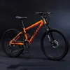 Cyklar Ride-ons 24/26 tum mjuk svansram Mountain Bike DH dubbel axelgaffel MTB Bikes 21/24/27/30 Speed ​​Bicycle Wheelset Outdoor Cycling L47