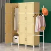 Bedroom Plastic Wardrobes Partitions Closets Clothes Portable Storage Cabinet Wardrobes Closet Shelf Closet Organizer Furniture