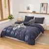 Slaapkamer beddengoed Tassel dekbedoverdeksel 2-3 stukset, zacht gewassen microfiber dekbed set, met ritssluiting, hoekband