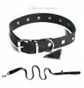 Colliers de chien de créateur Ensemble avec Triangle Metal Inversed Metal Tag Classic en cuir Colliers pour animaux de compagnie pour petits chiens moyens Bulldog P8870802