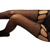 Pantyhose sexy hete boor holle jacquard riem jagers kousen dames zijden mesh nachtclub visnet ky02